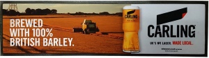 Carling Rubber Back Drip Mat Bar Runner for Pubs. Fast UK Delivery.